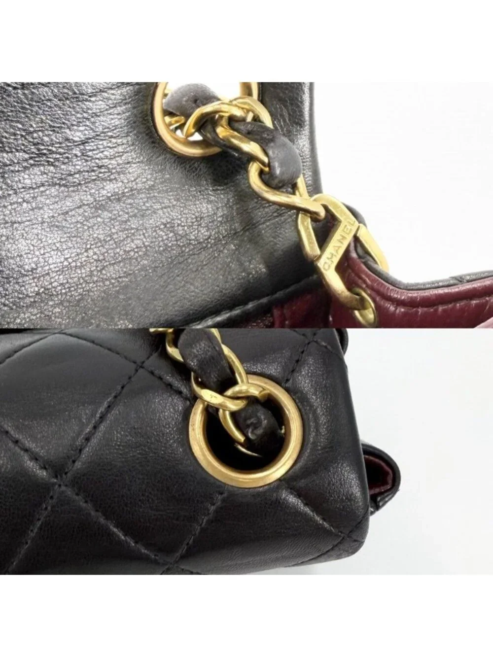 Chanel Shoulder Bag Mini Quilted Chain Turnlock Crossbody Mini Vintage CC Logo